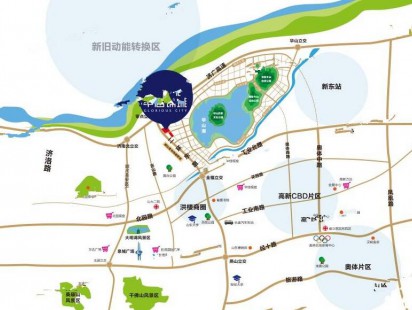中海锦城区位图 